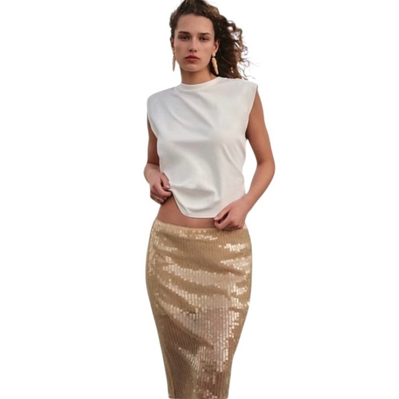 NEW J. CREW Structured muscle T-shirt in mariner cotton white size medium - Picture 3 of 9